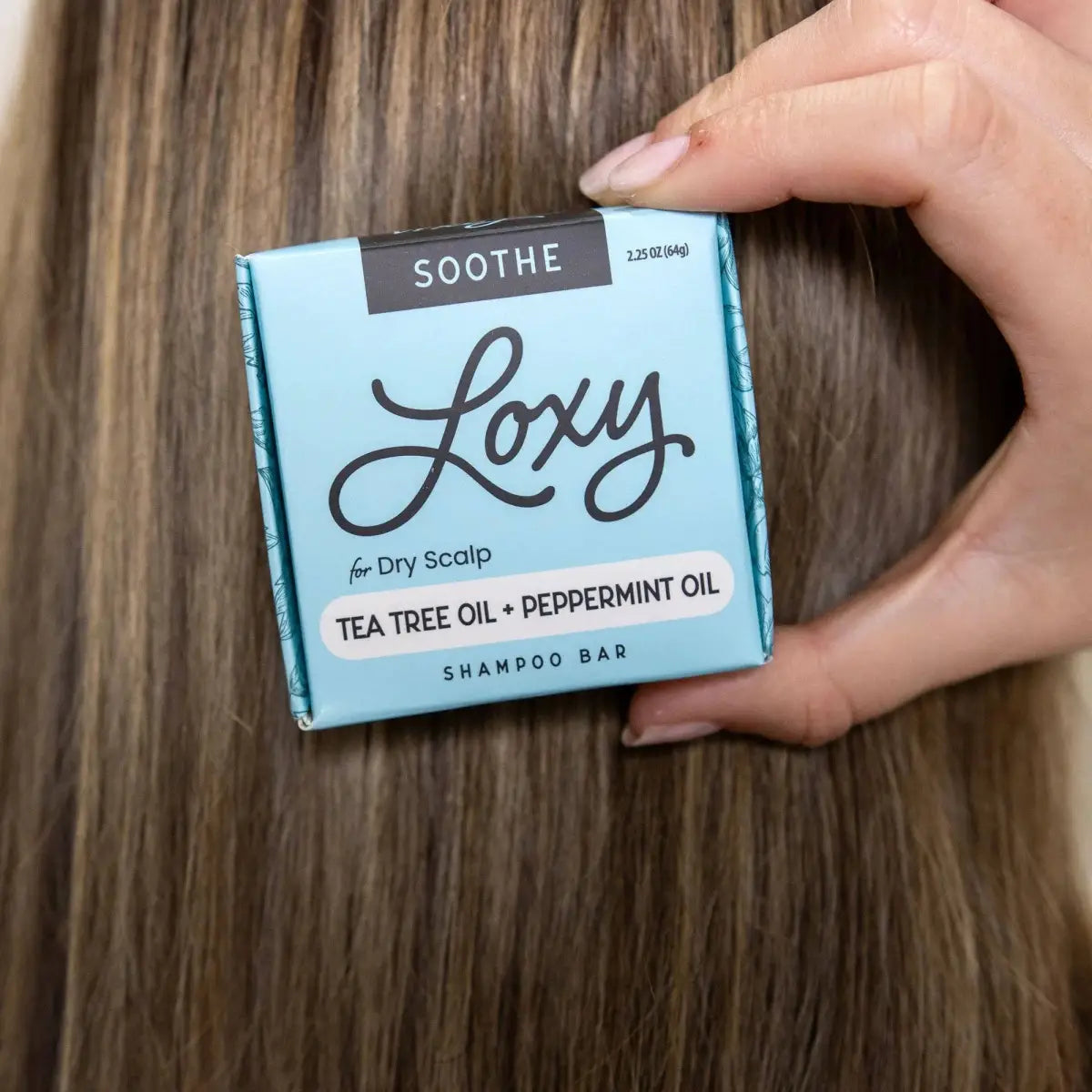 Shampoo Bar - Soothe - Dry Scalp with Tea Tree + Peppermint - Loxy