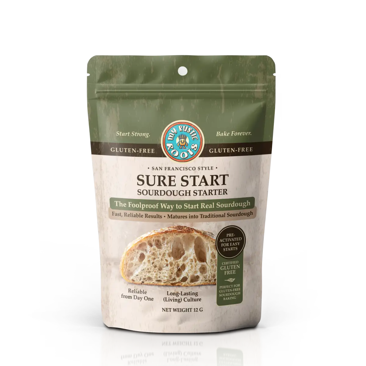 Sourdough Starter Culture - Gluten Free - Sure Start Fail-Proof - My Rustic Roots