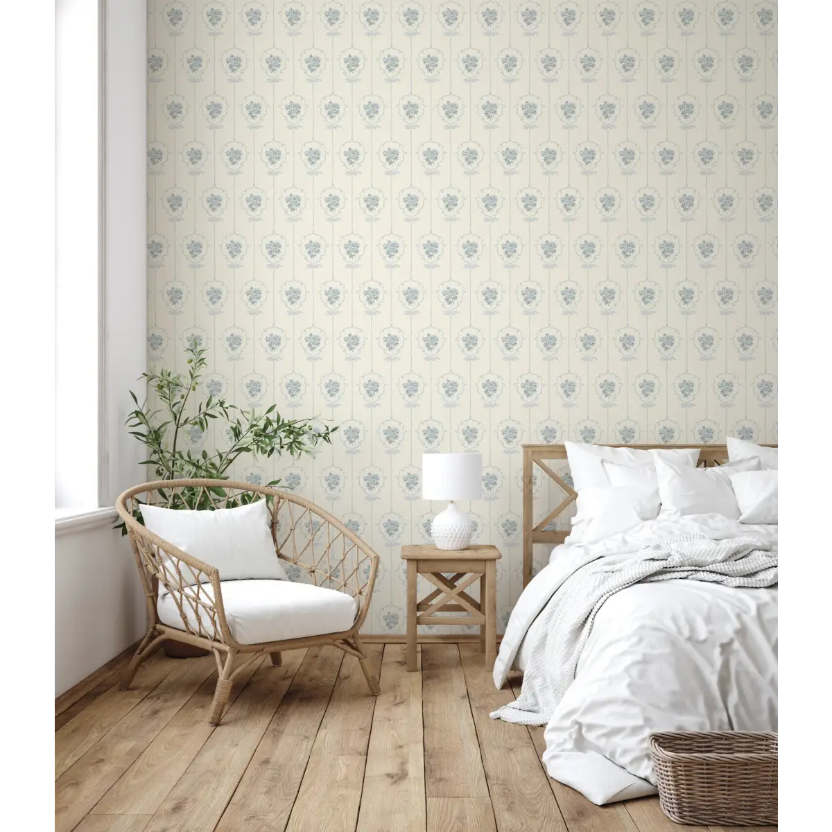 Southerly Wallpaper - Framed Bouquets - by Grateful Artsy Soul - Loomwell Home Goods