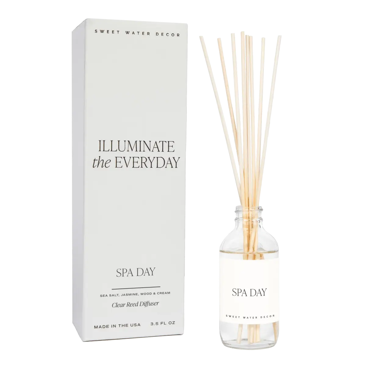 Spa Day Clear Reed Diffuser - Sweet Water Decor