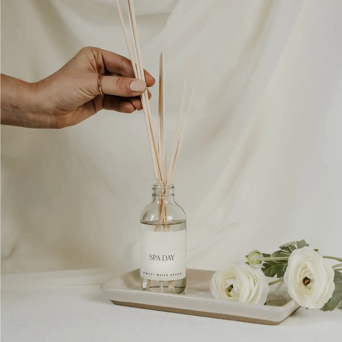 Spa Day Clear Reed Diffuser - Sweet Water Decor