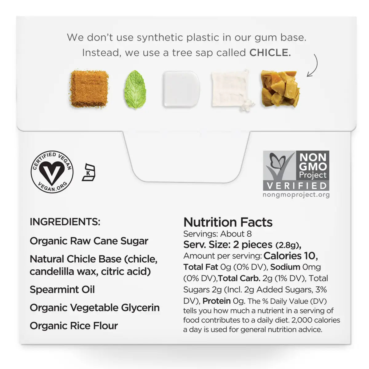 Simply Gum - Spearmint - All-Natural Chewing Gum - Simply Gum