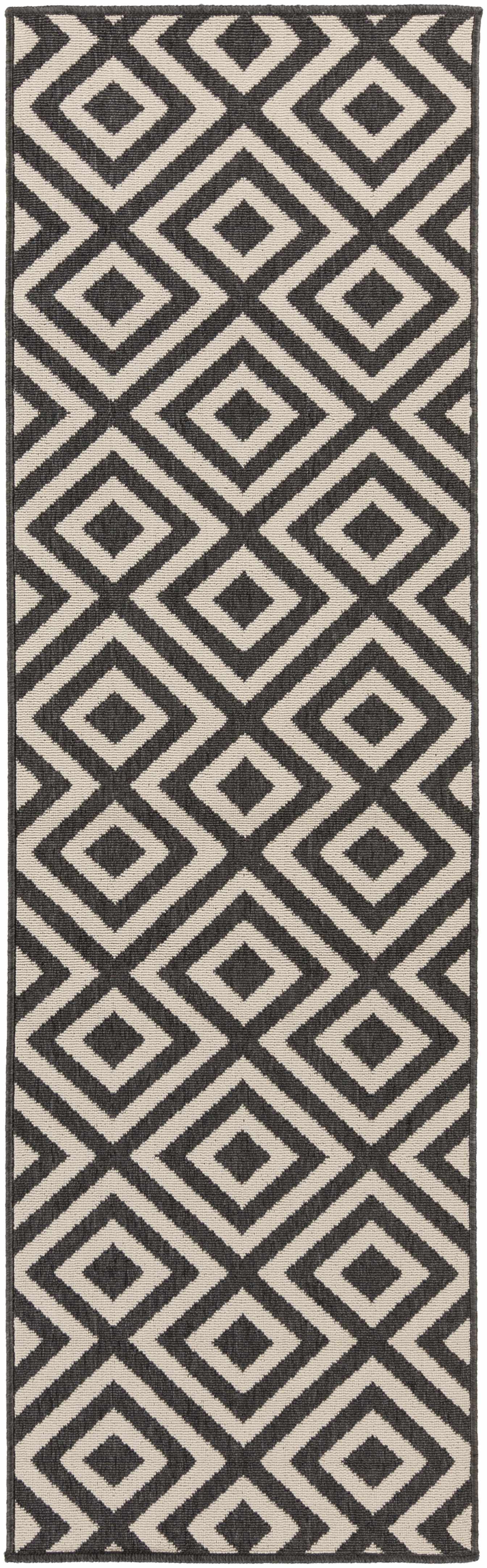 Spilsby Black Trellis Outdoor Rug