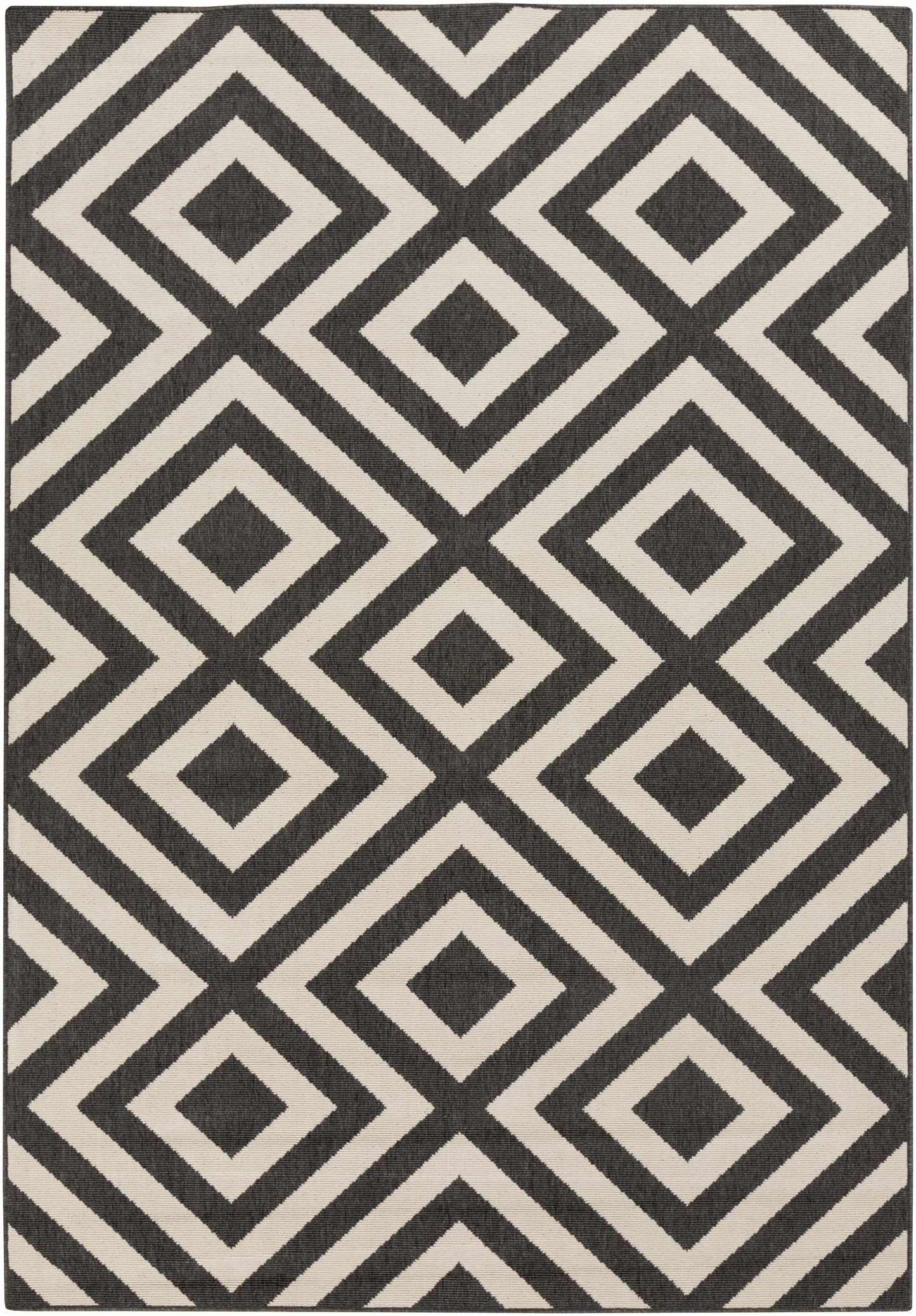 Spilsby Black Trellis Outdoor Rug