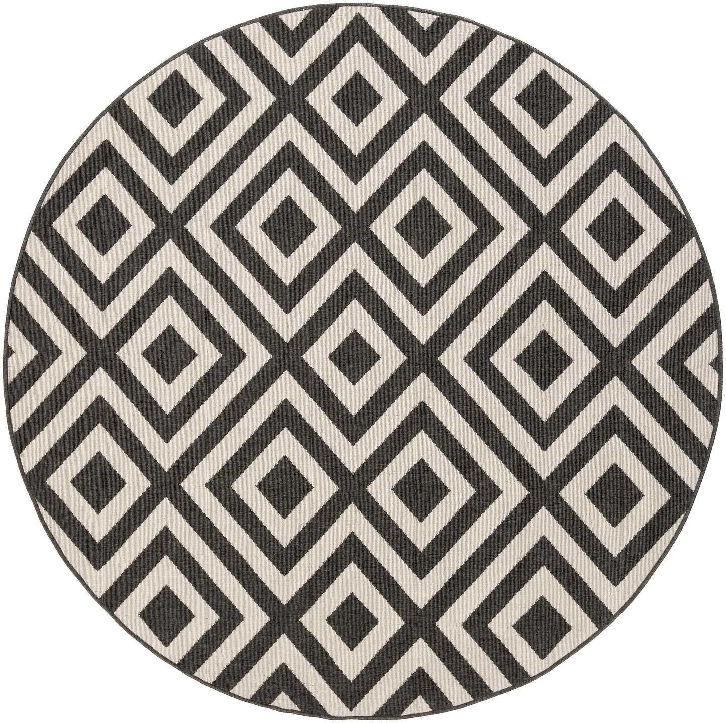 Spilsby Black Trellis Outdoor Rug