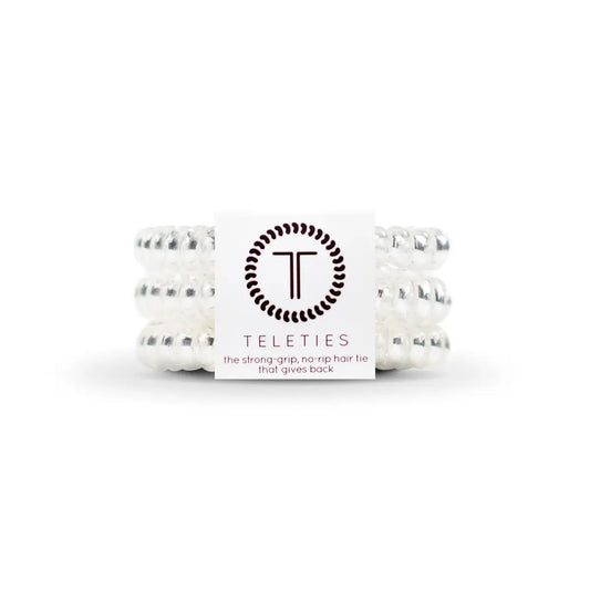 Spiral Hair Coils - Crystal Clear Hair Ties - Small - TELETIES