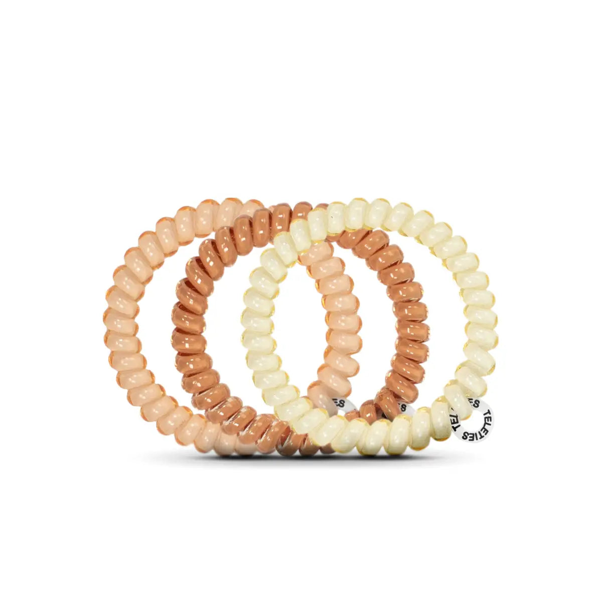 Spiral Hair Ties - Nude Hair Coils - Small - TELETIES