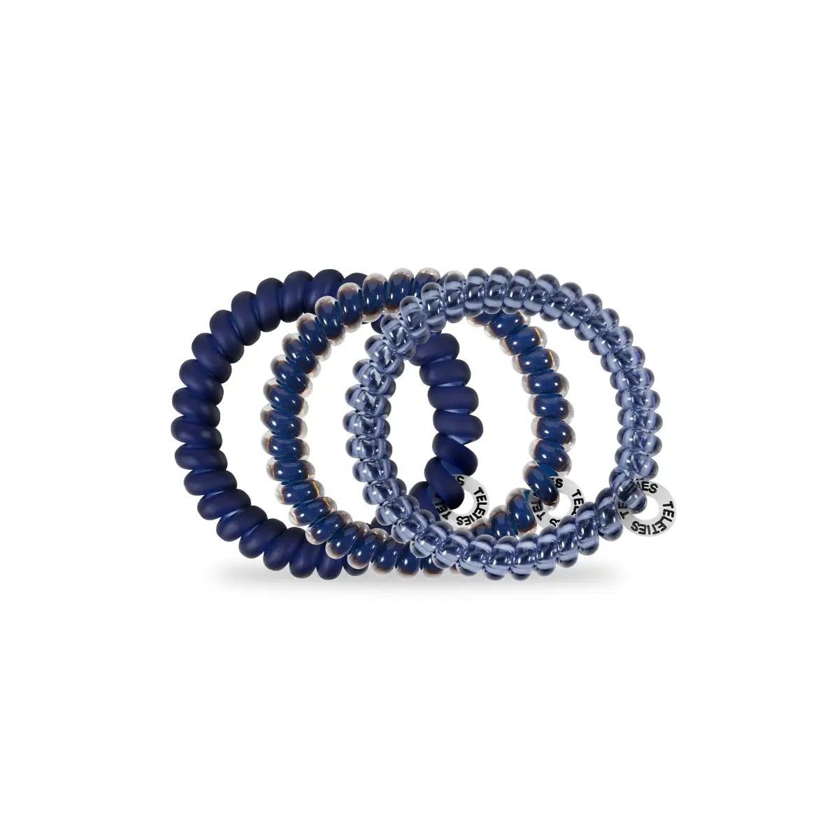 Spiral Hair Coils - Nightfall Navy Hair Ties - Small - TELETIES