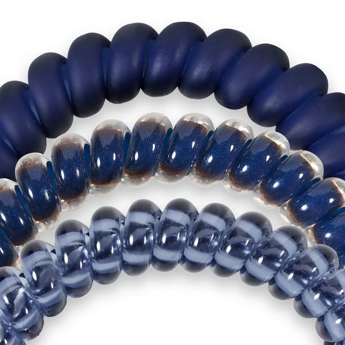 Spiral Hair Coils - Nightfall Navy Hair Ties - Small - TELETIES