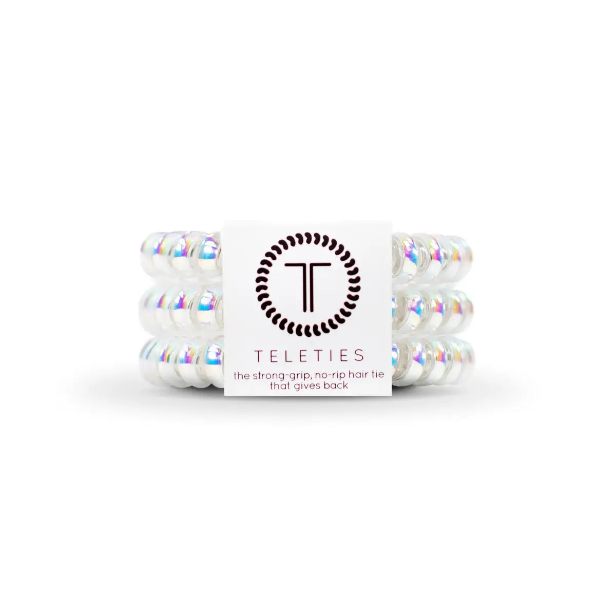 Christmas Spiral Hair Coils - Peppermint Hair Ties - Small - TELETIES