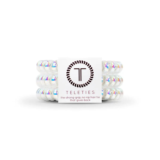 Christmas Spiral Hair Coils - Peppermint Hair Ties - Small - TELETIES