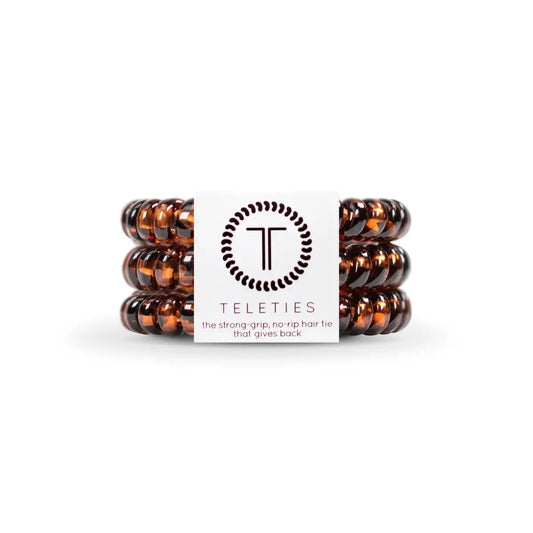 Spiral Hair Ties - Tortoise Hair Coils - Small - TELETIES