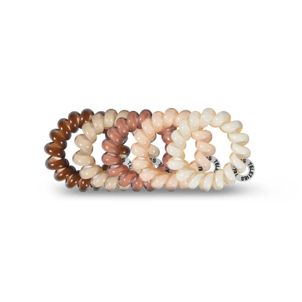 Spiral Hair Ties - Nude Hair Coils - Tiny - TELETIES