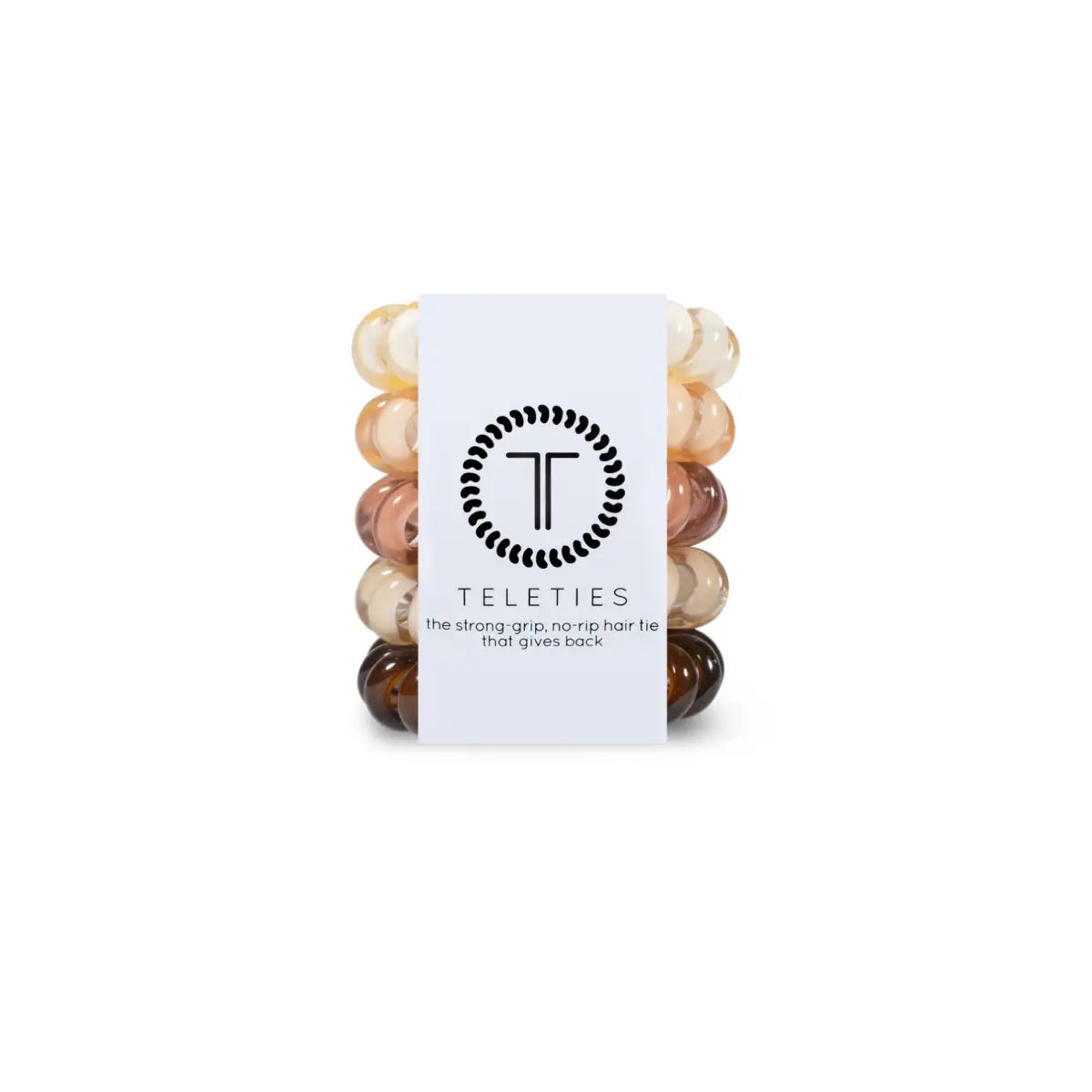 Spiral Hair Ties - Nude Hair Coils - Tiny - TELETIES