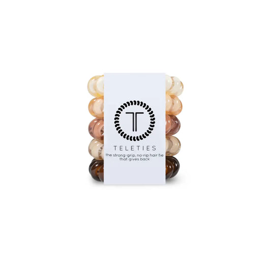 Spiral Hair Ties - Nude Hair Coils - Tiny - TELETIES