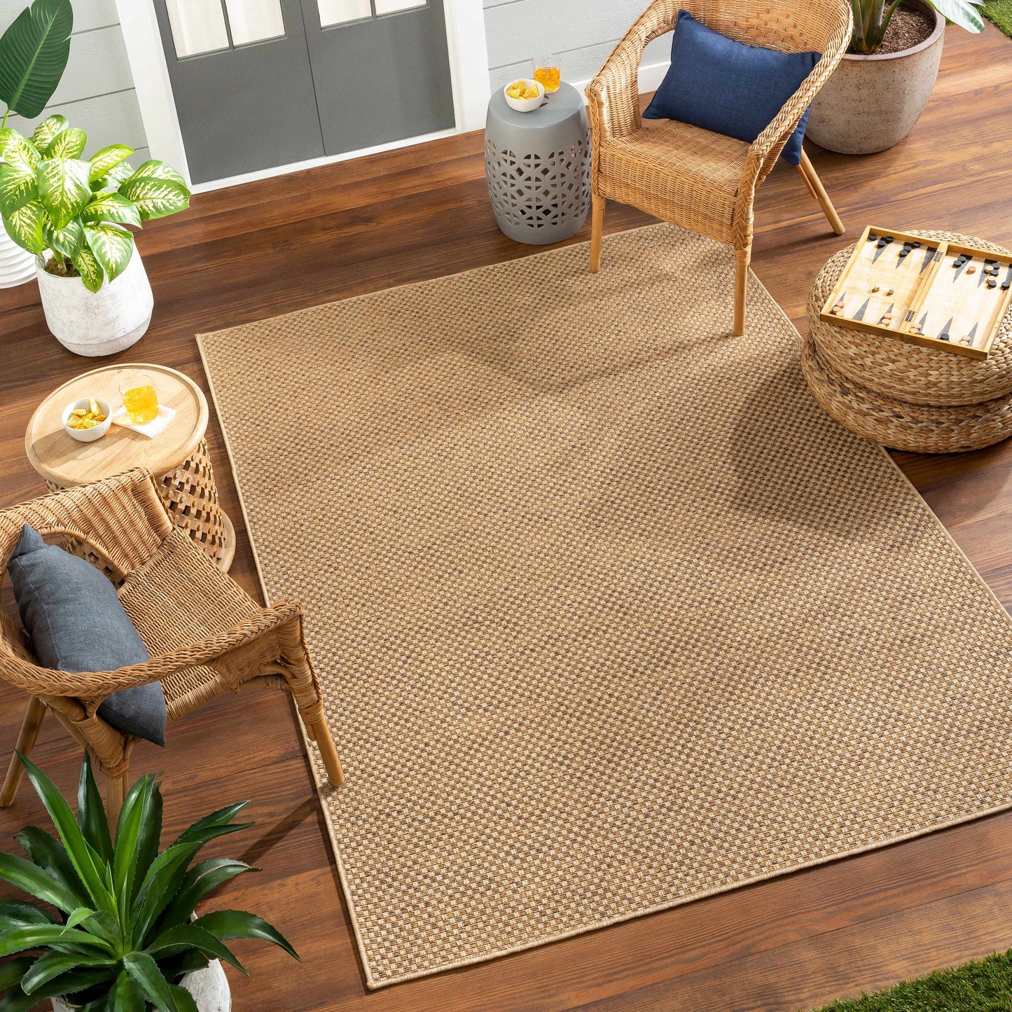 Zeta Faux Jute Outdoor Rug - Boutique Rugs