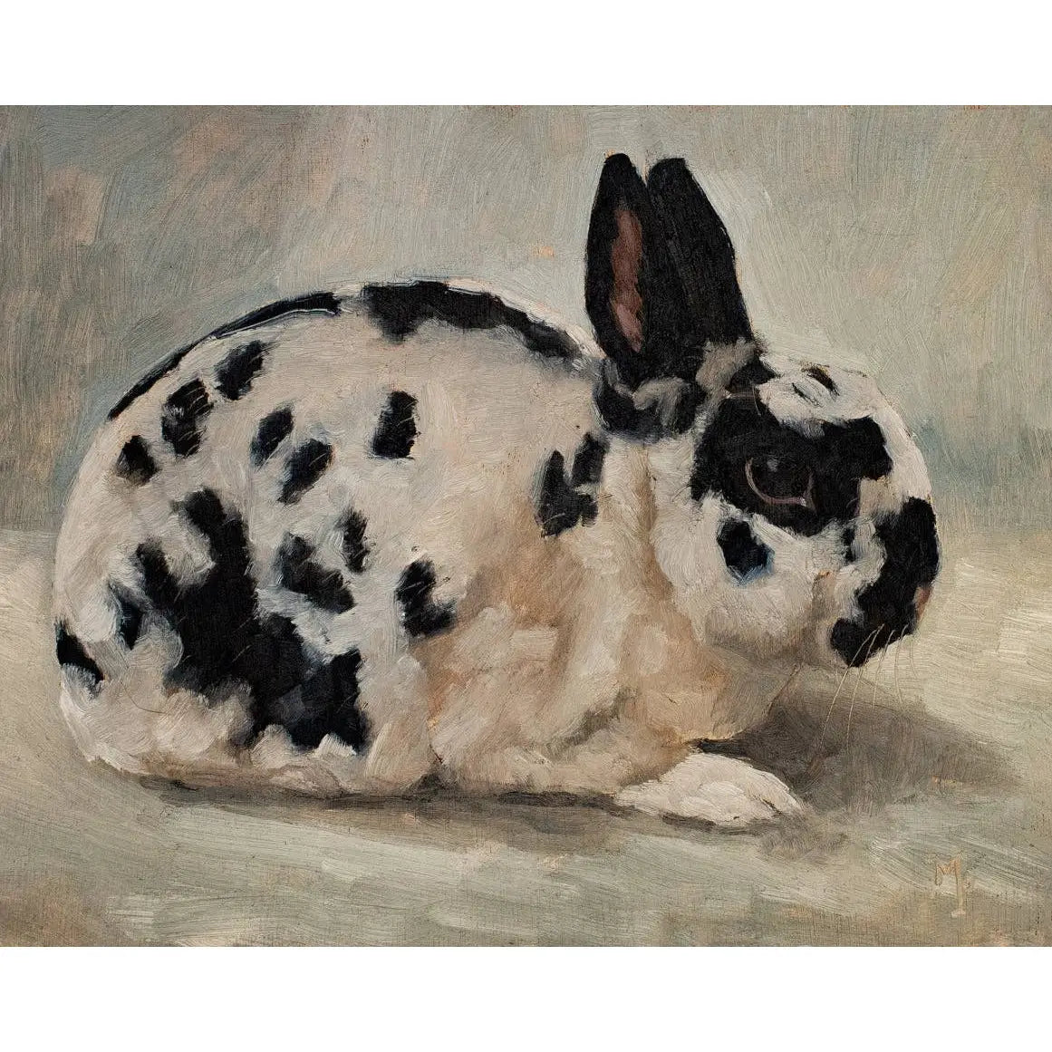 Art Print - Spotted Rabbit Painting - 5x7 - Miss Mustard Seed