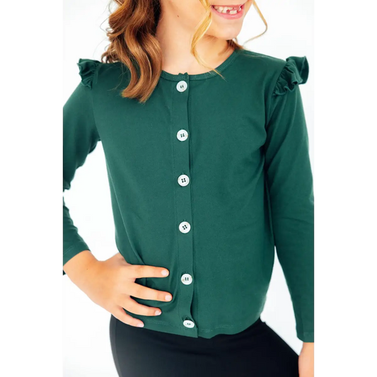 Spruce Ruffle Cardigan - Mila & Rose ®