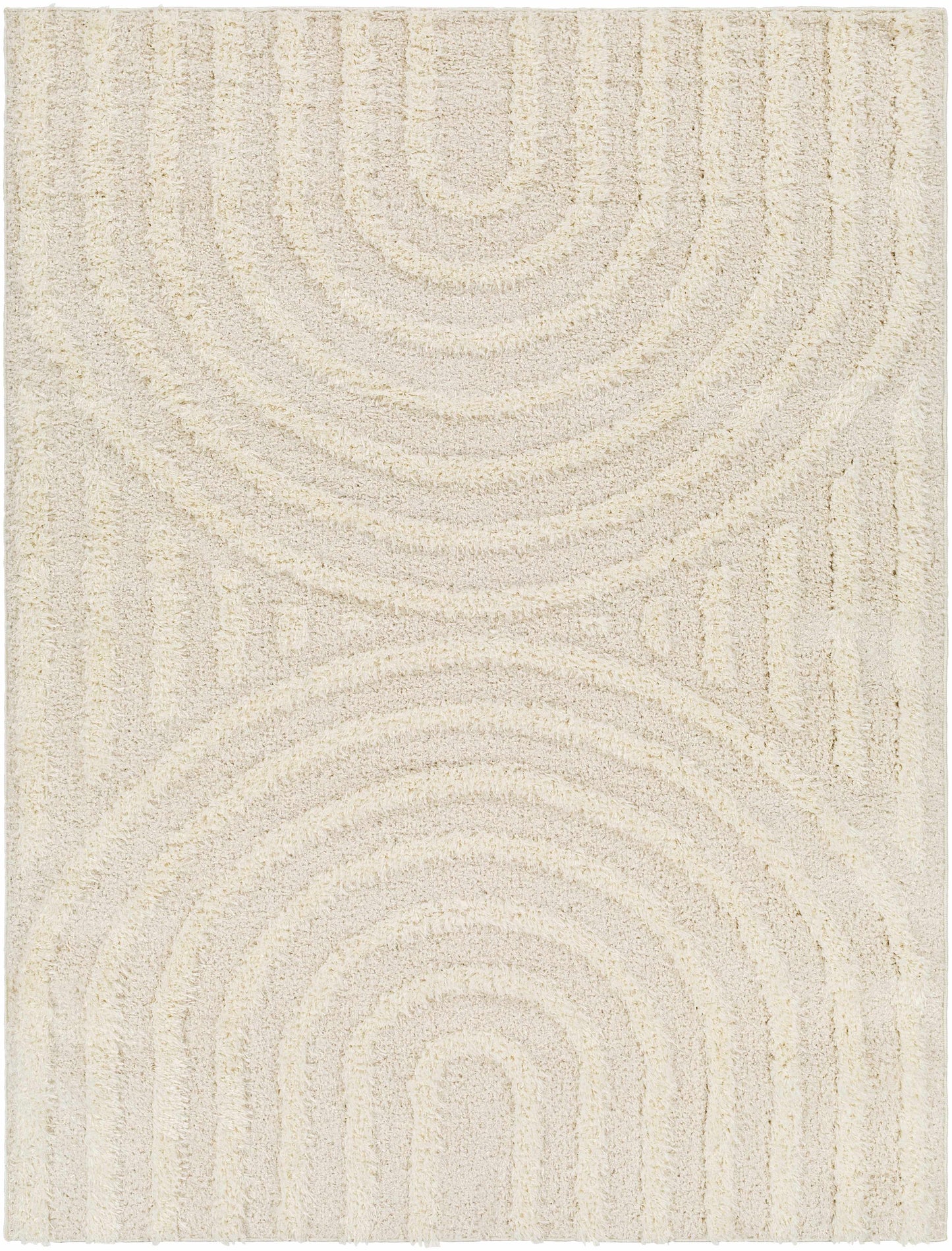 Arnel Cream Area Rug - 5’3’’ x 7’ Rectangle - Boutique Rugs