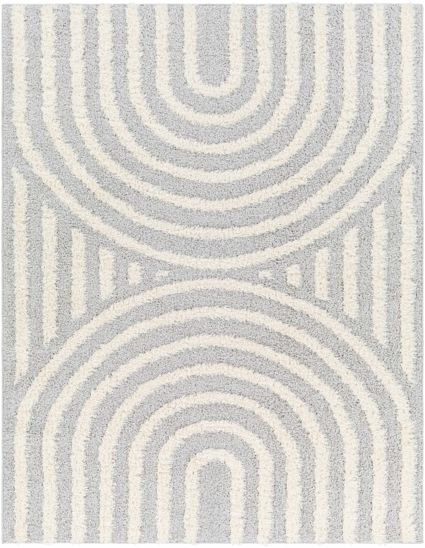 Tapis gris et beige Arnel