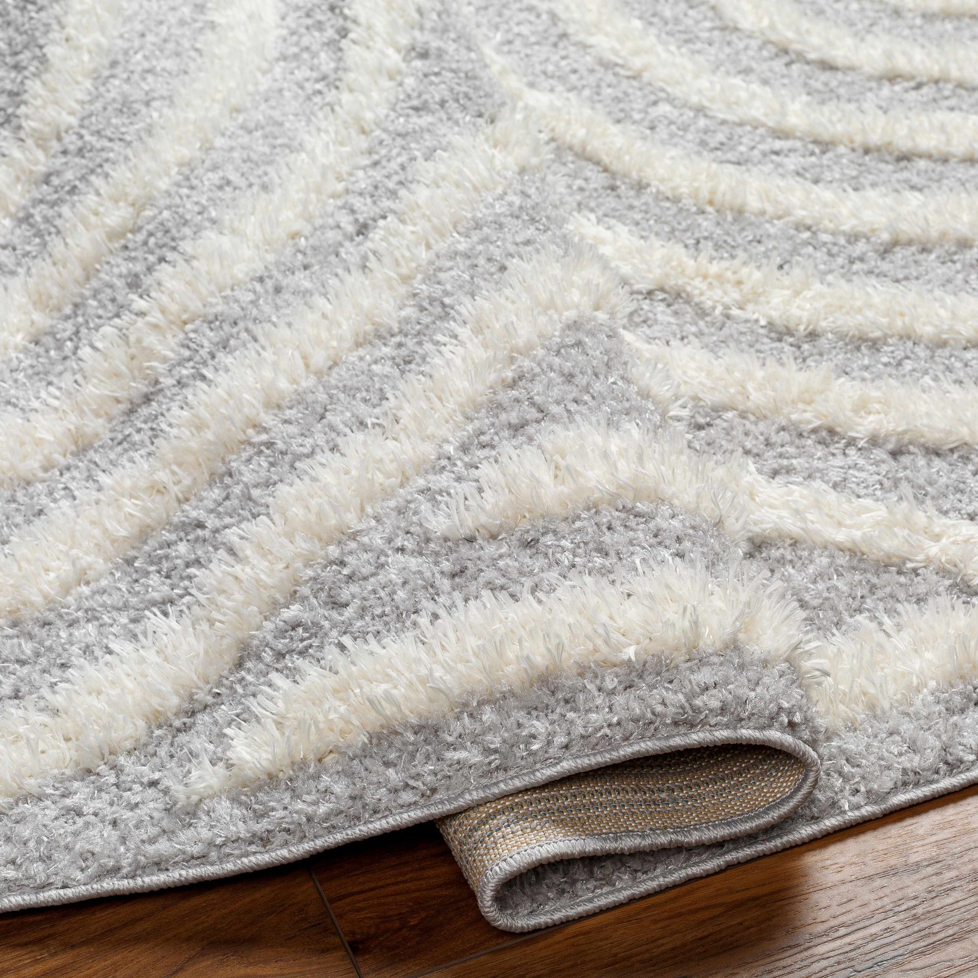 Arnel Gray & Beige Area Rug - Boutique Rugs