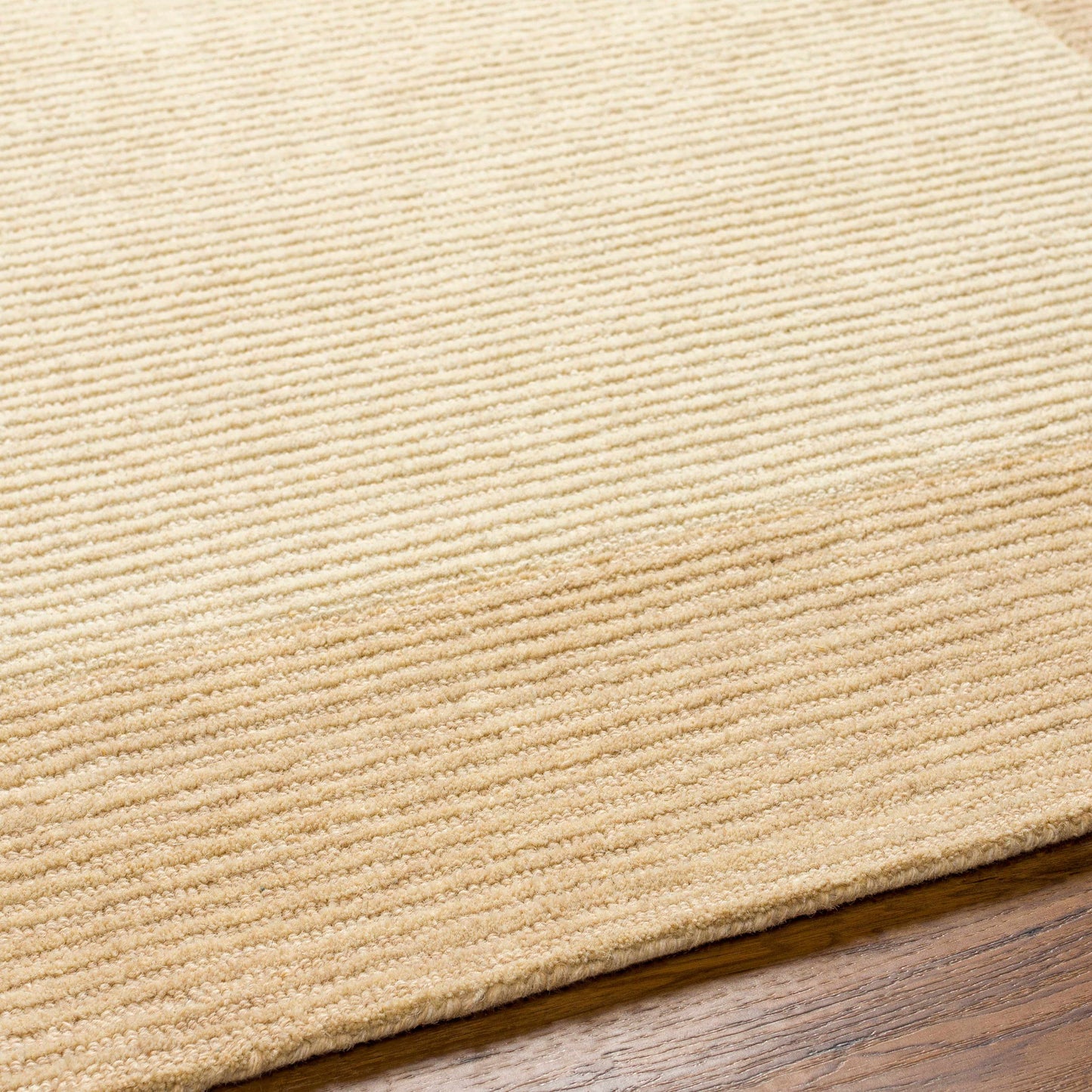 Beige Wool Area Rug with Border - Boutique Rugs