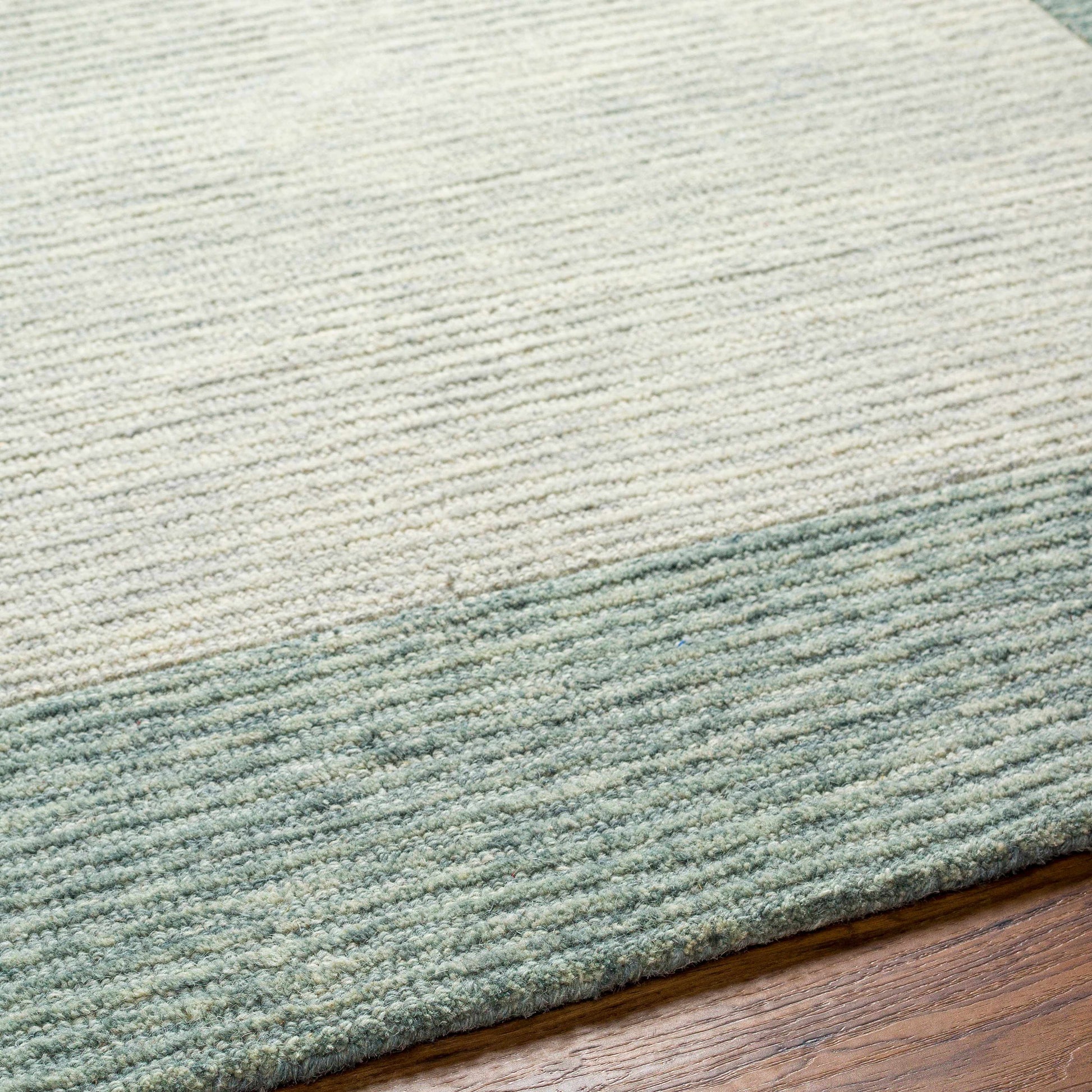 Gray Border Wool Area Rug - Boutique Rugs