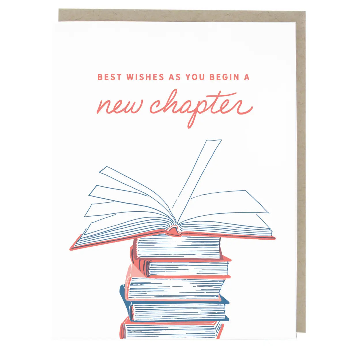 Congratulations Card - Stack of Books - Smudge Ink