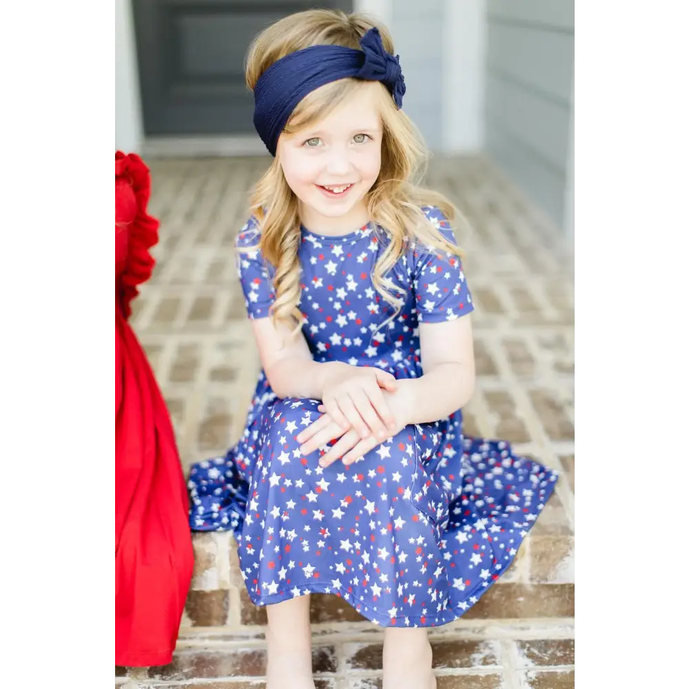 Star Bright S/S Pocket Twirl Dress - Mila & Rose ®