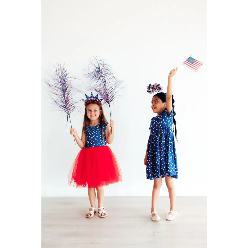 Star Bright S/S Pocket Twirl Dress - Mila & Rose ®