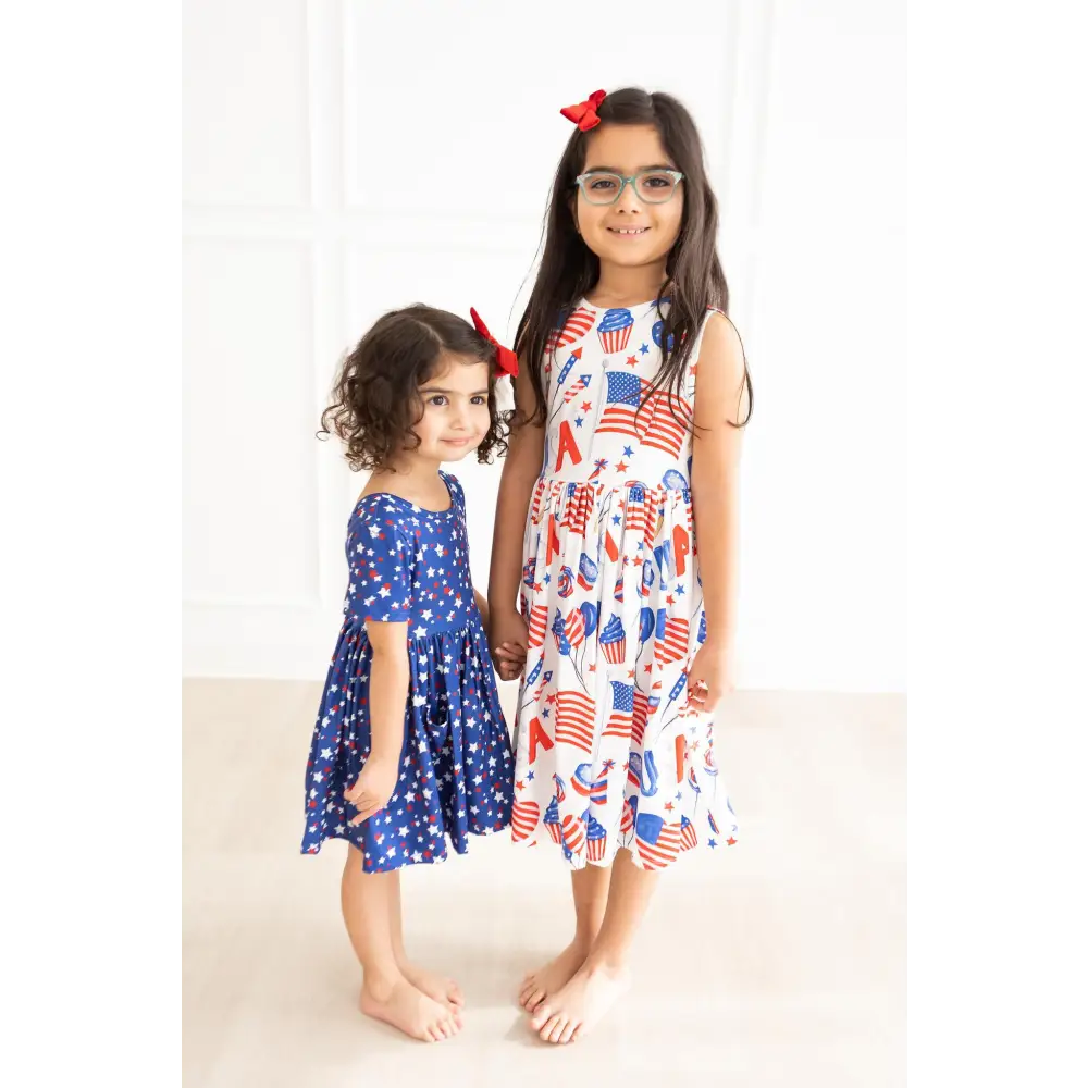 Star Bright S/S Pocket Twirl Dress - Mila & Rose ®