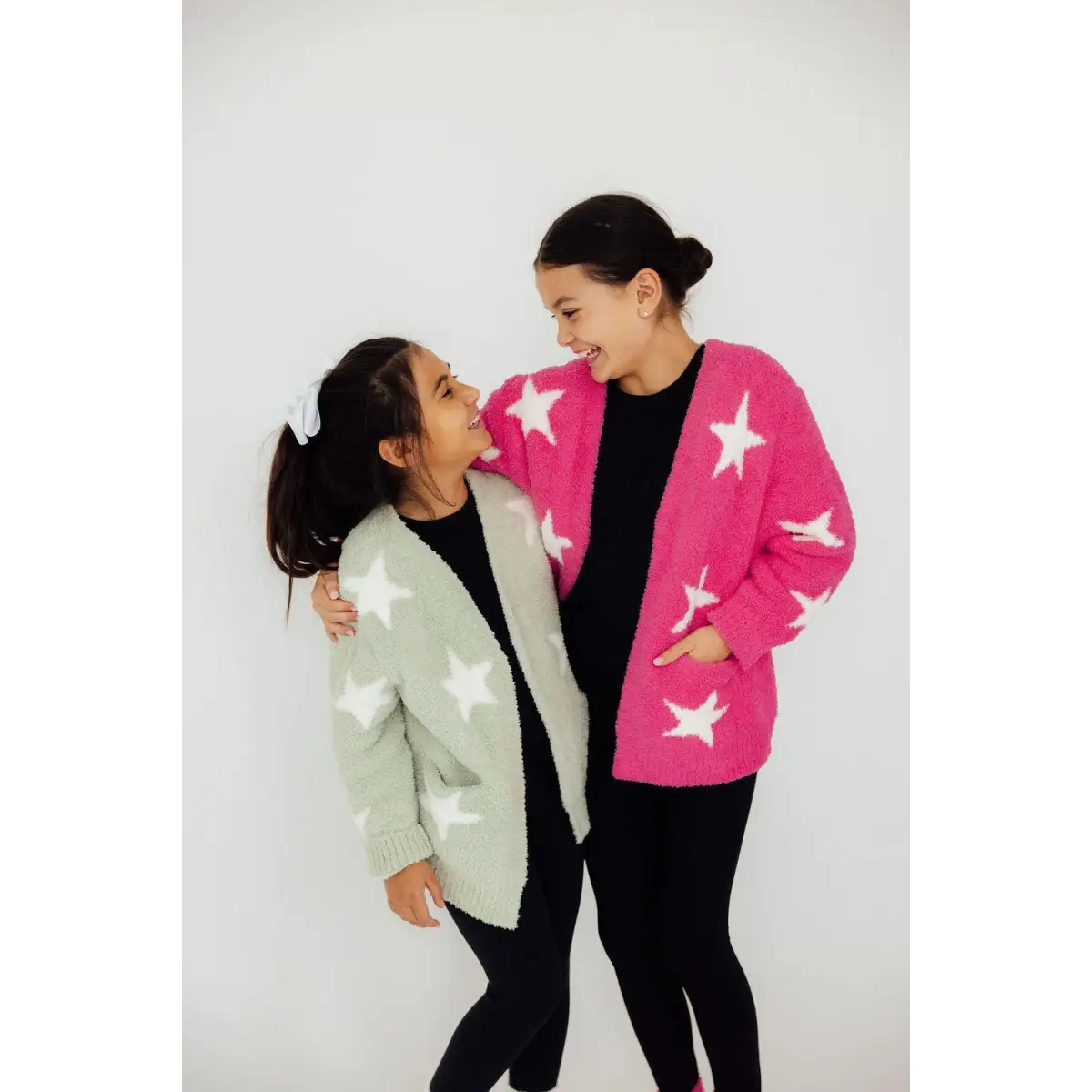 Star Kids Cozy Cardigan - Sage/Coconut - Mila & Rose ®