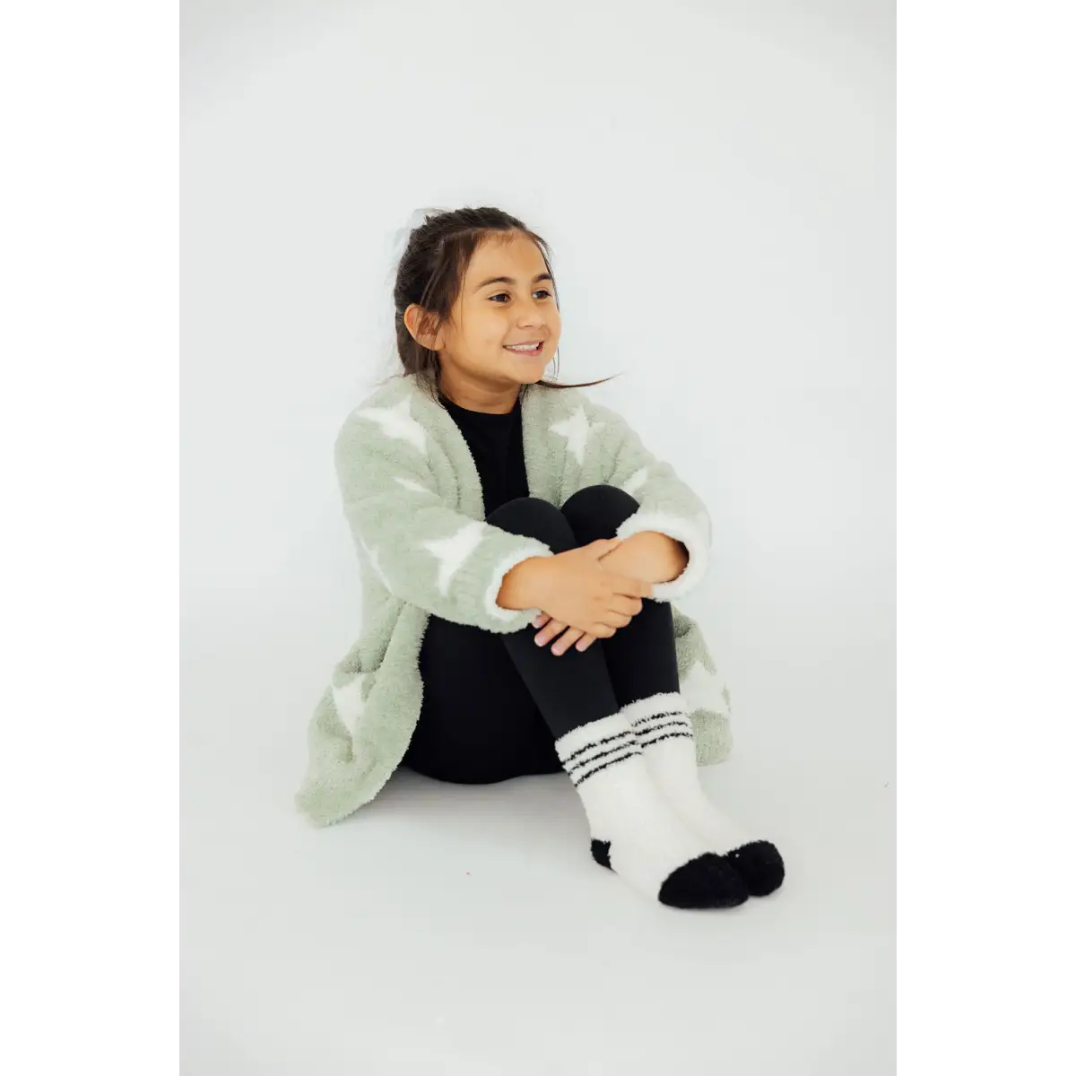 Star Kids Cozy Cardigan - Sage/Coconut - Mila & Rose ®