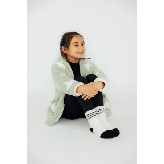 Star Kids Cozy Cardigan - Sage/Coconut - Mila & Rose ®