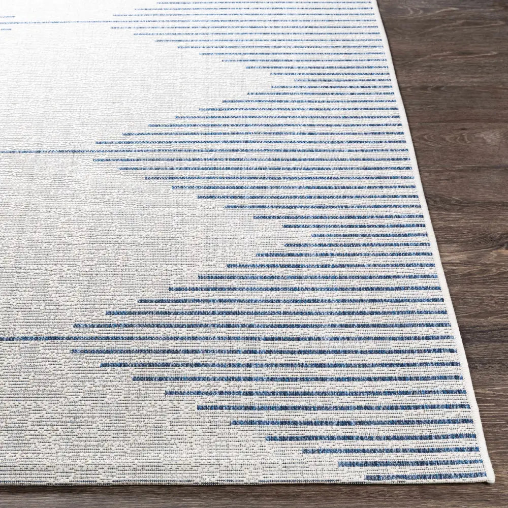 Stephan Blue & Cream Outdoor Rug - Boutique Rugs