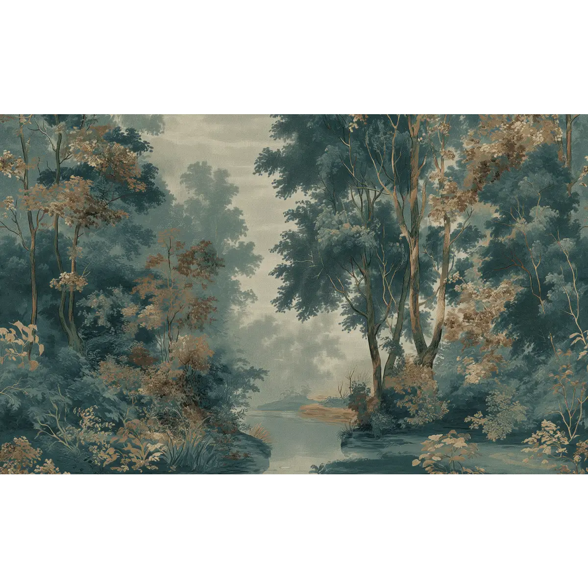 Sterling Landscape Mural Wallpaper - Tree Landscape - Sample 1 foot by 1 foot / 3 - Loomwell Home Goods