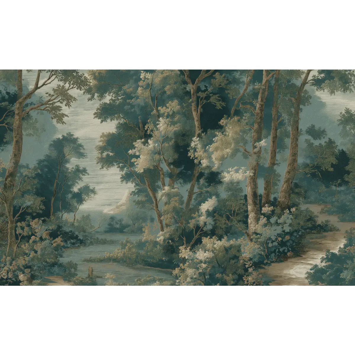 Sterling Landscape Mural Wallpaper - Tree Landscape - Sample 1 foot by 1 foot / 4 - Loomwell Home Goods