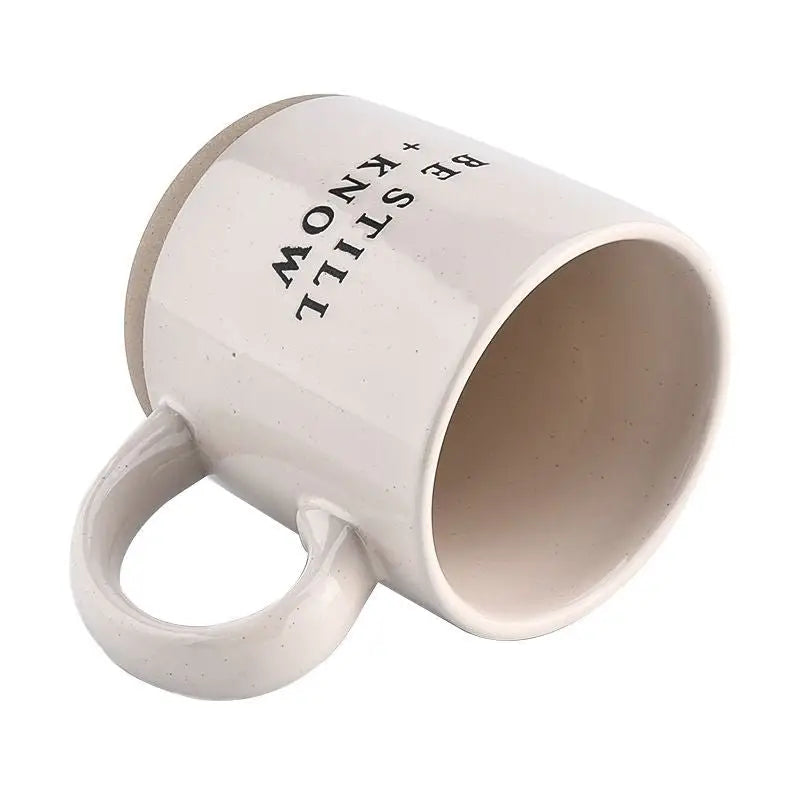 Be Still and Know 14oz. Stoneware Coffee Mug - Sweet Water Decor
