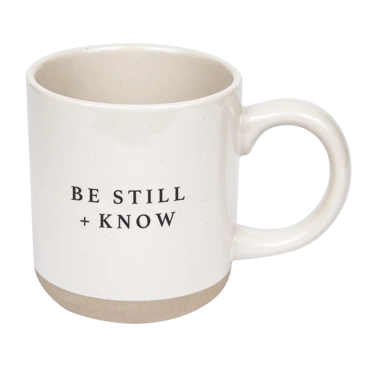 Be Still and Know 14oz. Stoneware Coffee Mug - Sweet Water Decor