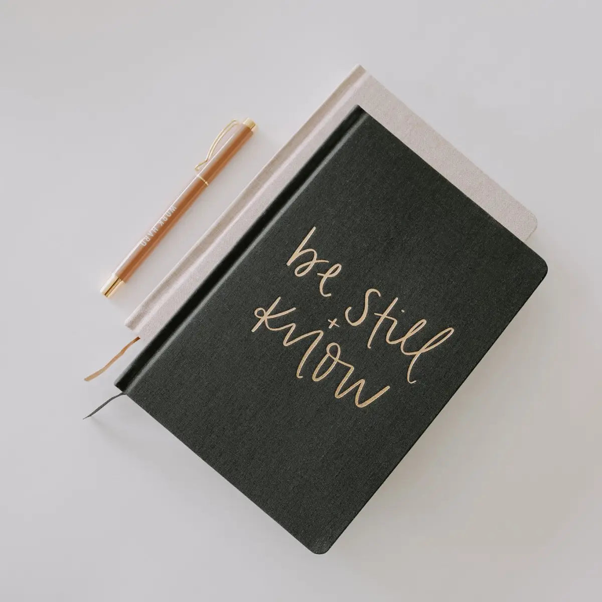 Be Still and Know Fabric Journal - Sweet Water Decor