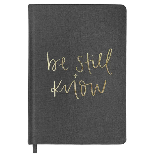 Be Still and Know Fabric Journal - Sweet Water Decor