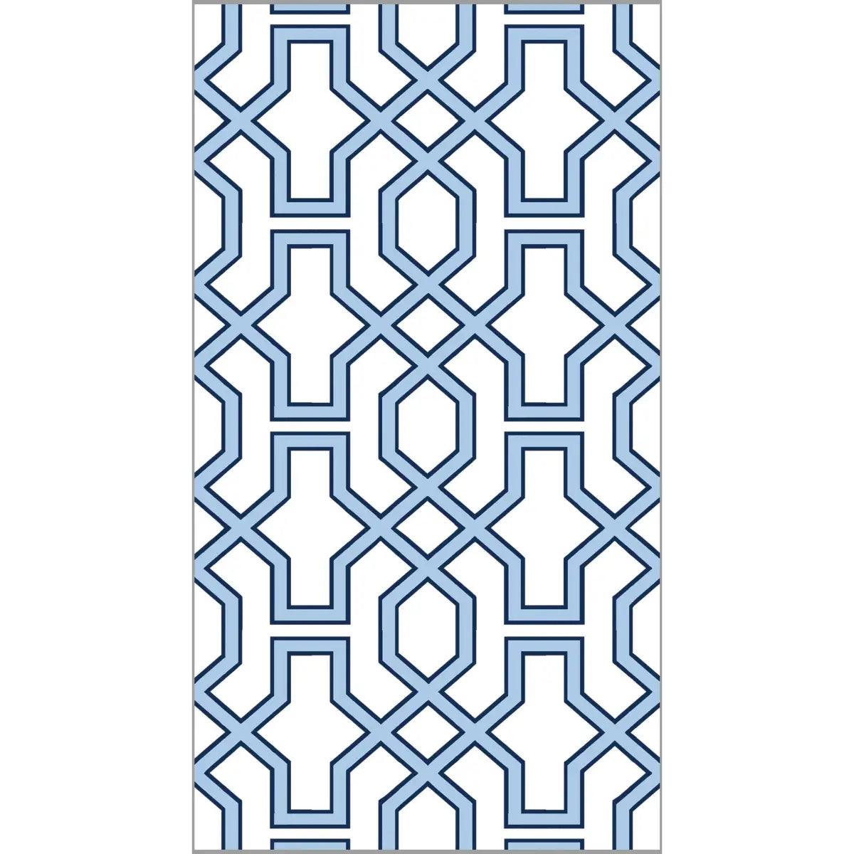 Paper Guest Towels or Napkins - Blue Trellis - WH Hostess Social Stationery