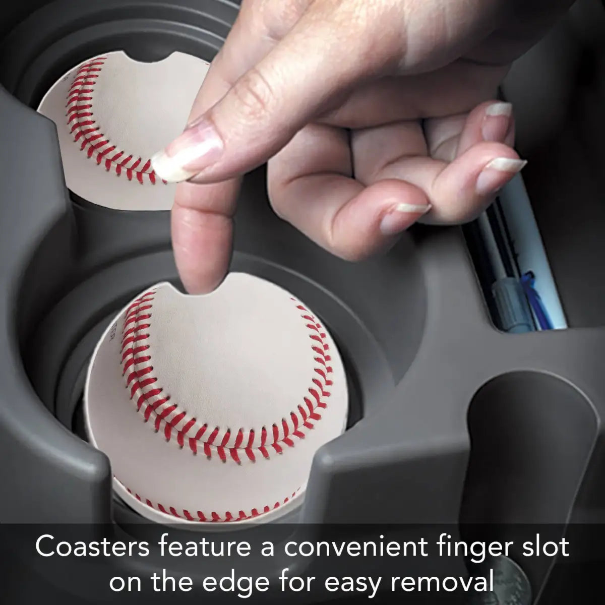 Stone Car Coaster - Baseball - Thirstystone