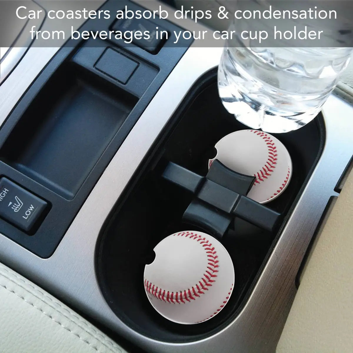 Stone Car Coaster - Baseball - Thirstystone