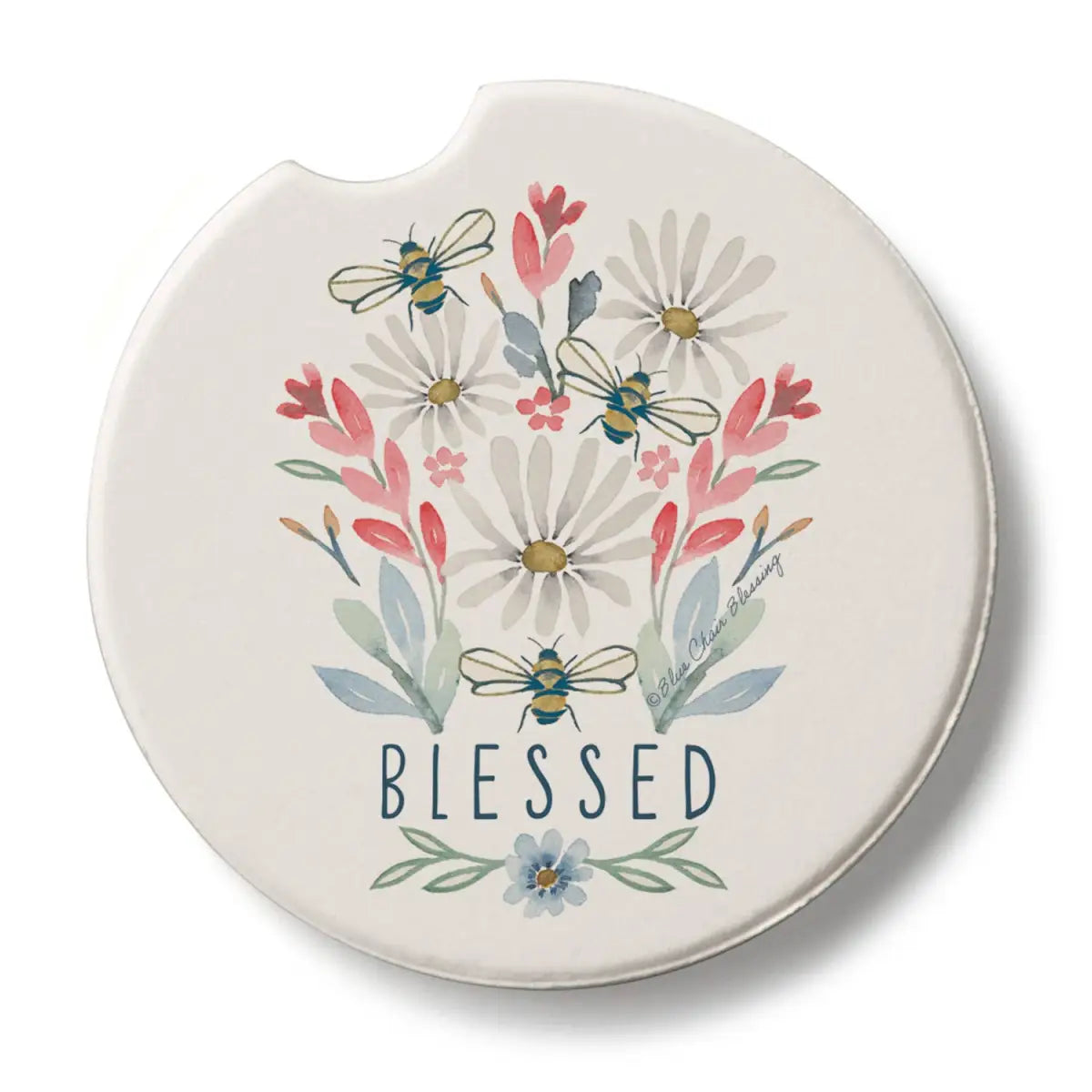 Stone Car Coaster - Blessed Bouquet - Thirstystone