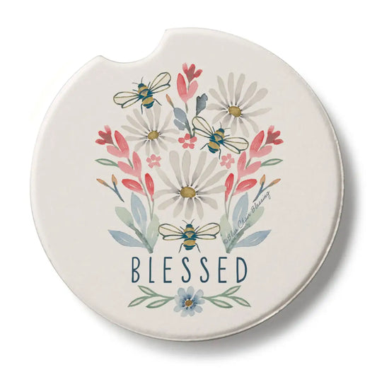 Stone Car Coaster - Blessed Bouquet - Thirstystone