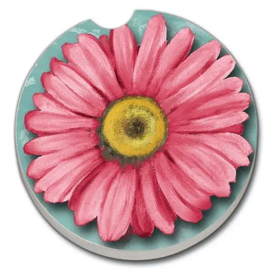 Stone Car Coaster - Blooming Daisy - CounterArt/Highland Home/Thirstystone