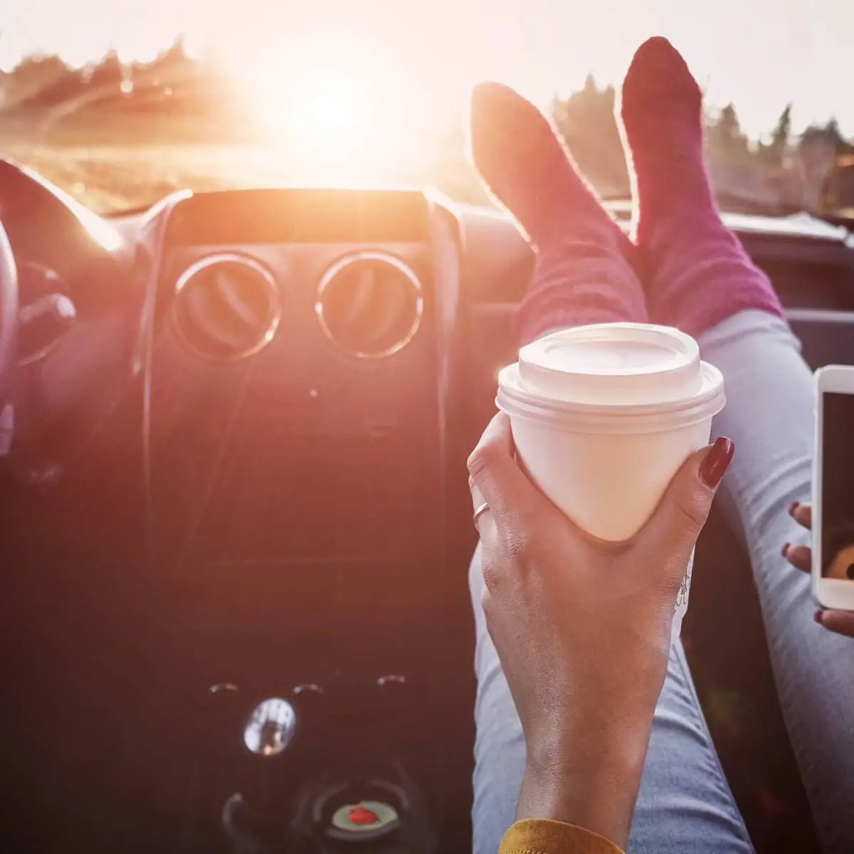 Stone Car Coaster - Cardinal - Thirstystone