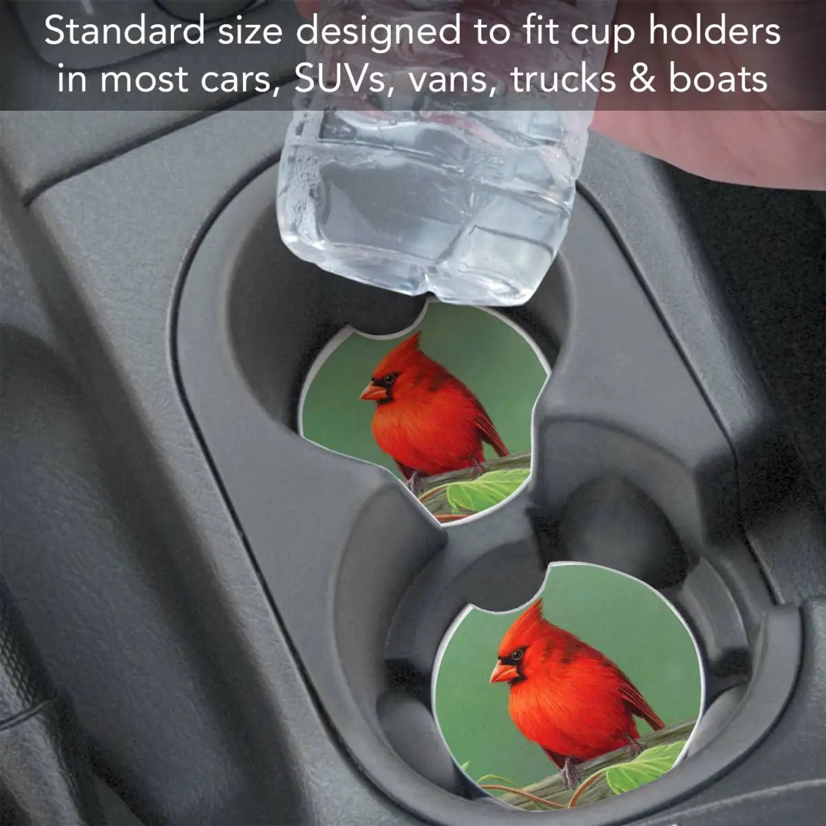 Stone Car Coaster - Cardinal - Thirstystone