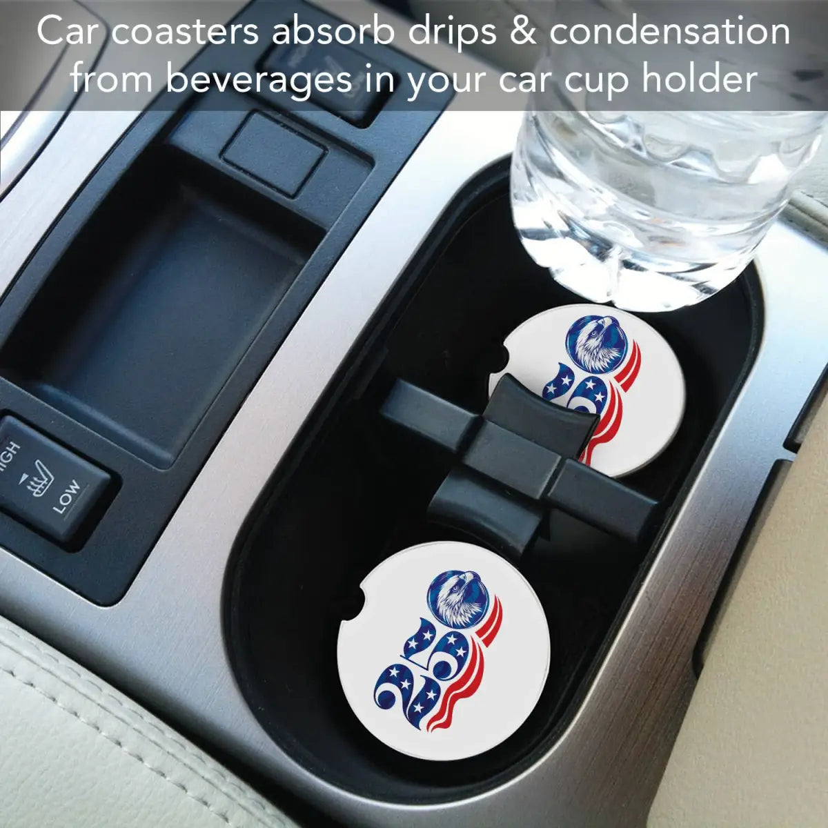 Stone Car Coaster - Celebrate 250 - CounterArt/Highland Home/Thirstystone